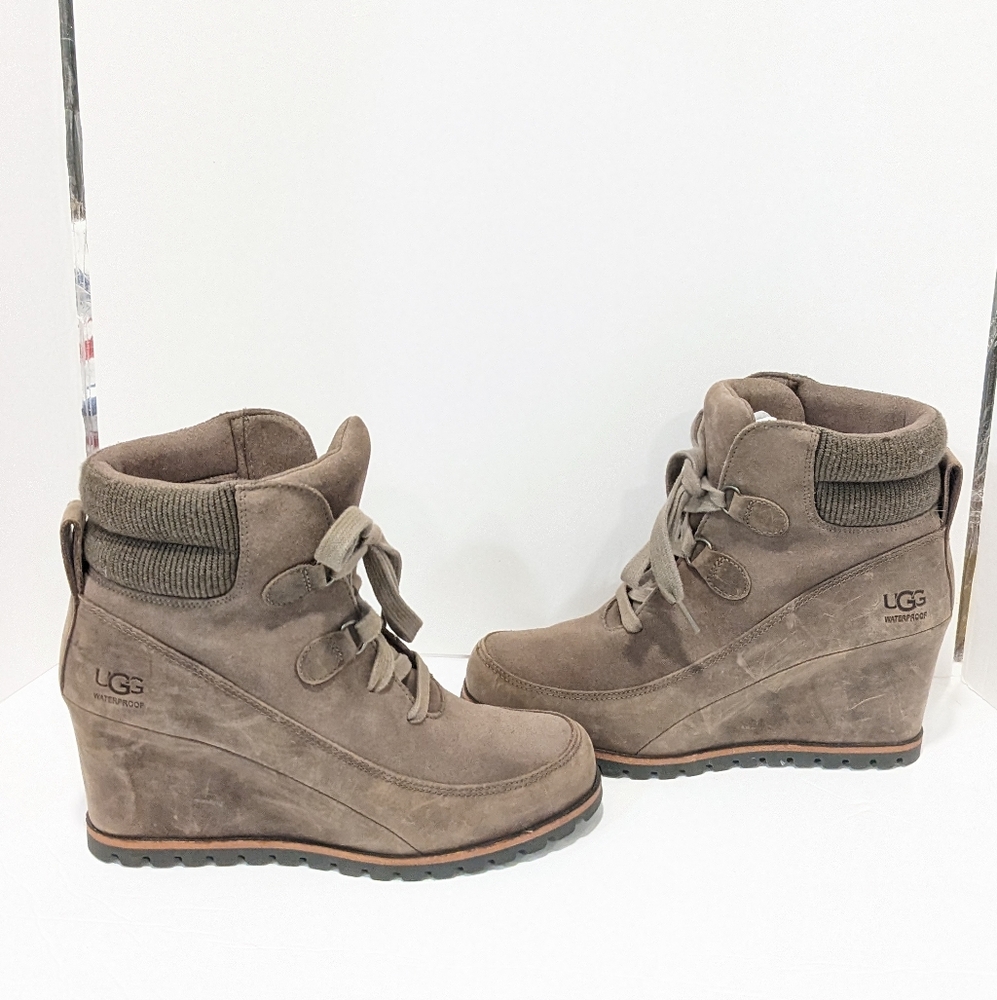 UGG Brown Wedge Boots